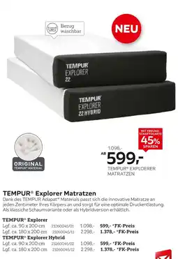 XXXLutz Tempur explorer matratzen Angebot