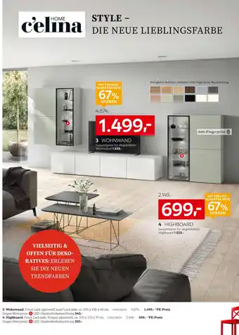 XXXLutz C'elina home wohnwand Angebot
