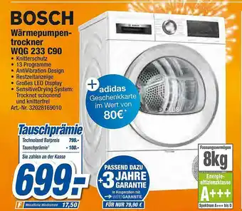 expert Techno Land Bosch Wärmepumpentrockner Wqg 233 C90 Angebot