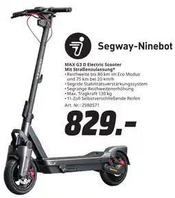 MediaMarkt Segway-Ninebot MAX G3 D Electric Scooter Mit Straßenzulassung Angebot