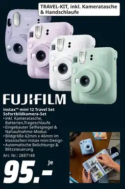 MediaMarkt FUJIFILM instax mini 12 Travel Set Sofortbildkamera-Set Angebot