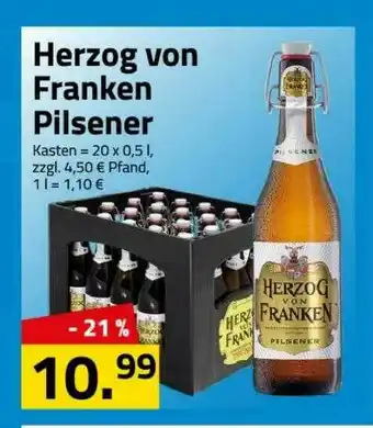 Logo Getränkemarkt Herzog Von Franken Pilsener Angebot