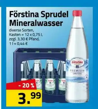 Logo Getränkemarkt Förstina Sprudel Mineralwasser Angebot