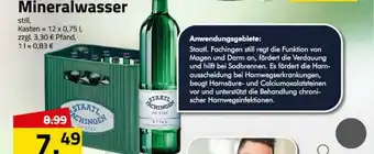 Logo Getränkemarkt Staatl Fachingen Mineralwasser Angebot