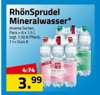 Logo Getränkemarkt Rhönsprudel Mineralwasser Angebot