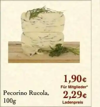 LPG Biomarkt Pecorino Rucola Angebot