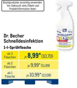 METRO Dr. Becher Schnelldesinfektion Angebot
