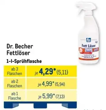 METRO Dr. Becher Fettlöser Angebot