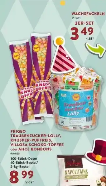 Selgros Frigeo Traubenzucker-lolly, Knusper-puffreis, Villosa Schoko-toffee Oder Ahoj Bonbons Angebot