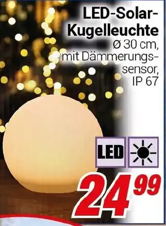 CENTERSHOP LED-Solar-Kugelleuchte Angebot