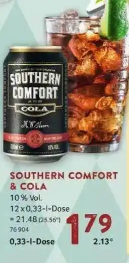 Selgros Southern Comfort & Cola Angebot