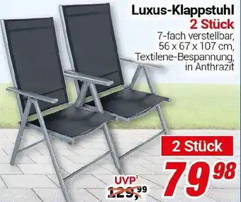 CENTERSHOP Luxus-Klappstuhl Angebot