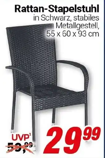 CENTERSHOP Rattan-Stapelstuhl Angebot