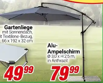 CENTERSHOP Alu Ampelschirm Angebot