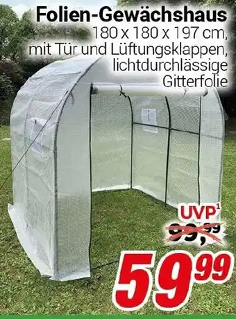 CENTERSHOP Folien-Gewächshaus Angebot