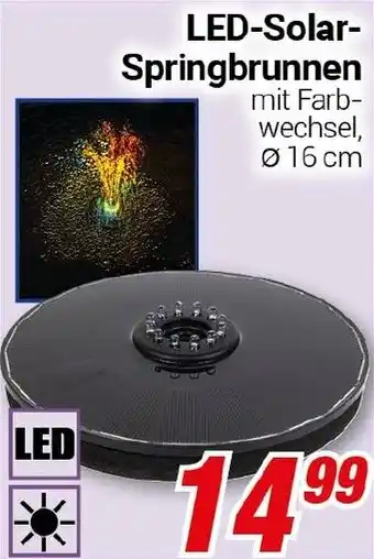CENTERSHOP LED-Solar Springbrunnen Angebot