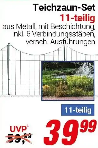 CENTERSHOP Teichzaun-Set Angebot