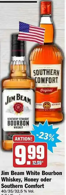 AEZ Jim Beam White Bourbon Whiskey, Honey Oder Southern Comfort Angebot