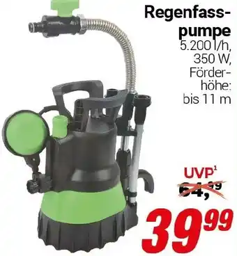 CENTERSHOP Regenfasspumpe Angebot