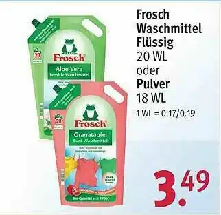 Rossmann Frosch Waschmittel Flüssig Oder Pulver Angebot