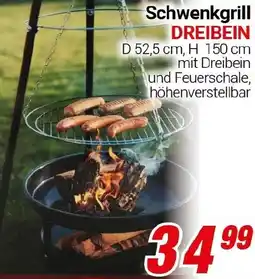 CENTERSHOP Schwenkgrill DREIBEIN Angebot