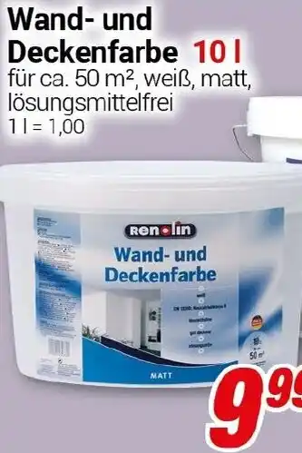 CENTERSHOP Wand und Deckenfarbe Angebot
