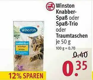 Rossmann Winston Knabberspaß Oder Spaß-trio Oder Traumtaschen Angebot