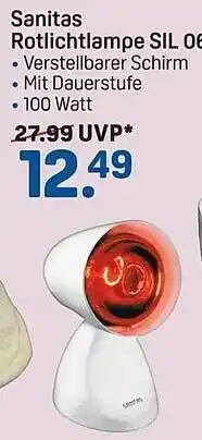 Rossmann Sanitas Rotlichtlampe Sil06 Angebot