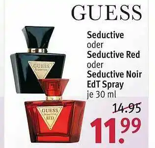 Rossmann Guess Seductive Oder Seductive Red Oder Seductive Noir Edt Spray Angebot