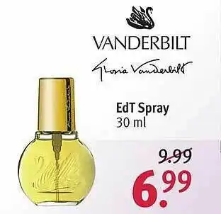 Rossmann Vanderbilt Edt Spray Angebot