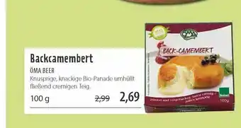 Superbiomarkt Backcamembert öma Beer Angebot