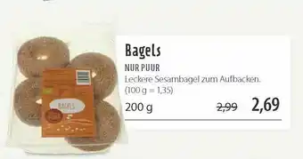 Superbiomarkt Bagels Nur Puur Angebot