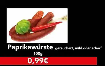 CAP Markt Paprikawürste Angebot