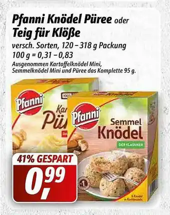 Simmel Pfanni Knödel Püree Oder Teig Für Klöße Angebot