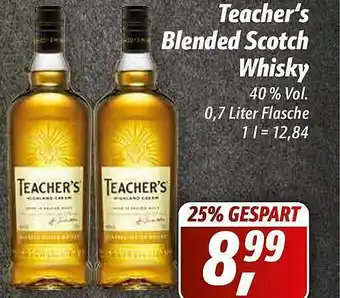 Simmel Teacher's Blended Scotch Whisky Angebot