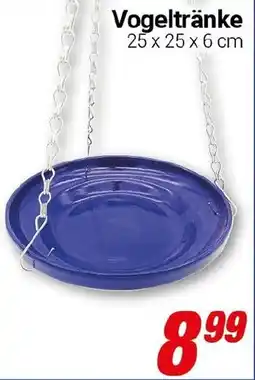 CENTERSHOP Vogeltränke 25 x 25 x 6 cm Angebot