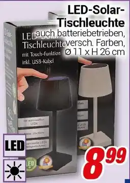CENTERSHOP LED-Solar- Tischleuchte Angebot