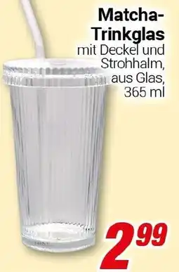 CENTERSHOP Matcha- Trinkglas Angebot