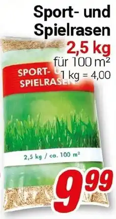 CENTERSHOP Sport- und Spielrasen Angebot