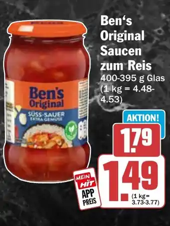 HIT Ben's Original Saucen zum Reis Angebot