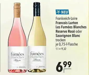 CITTI Markt Francois Lurton Les Fumées Blanches Reserve Rosé Oder Sauvignon Blanc Angebot