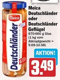 HIT Meica oder Deutschländer Geflügel Angebot