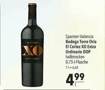 CITTI Markt Bodega Torre Oria El Cortez XO Extra Ordinario Dop Angebot