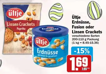 HIT Ültje Erdnüsse, Fusion oder Linsen Crackets Angebot