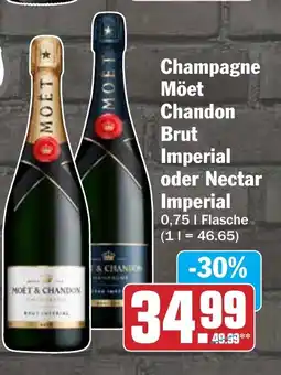 HIT Champagne Möet Chandon Brut Imperial oder Nectar Imperial Angebot