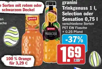 HIT granini Trinkgenuss , Selection oder Sensation Angebot