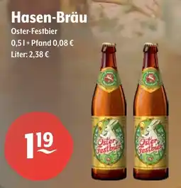 Getränke Hoffmann Hasen-Bräu Oster-Festbier Angebot
