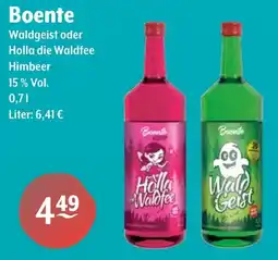 Getränke Hoffmann Boente Waldgeist oder Holla die Waldfee Himbeer Angebot