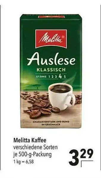 CITTI Markt Melitta Kaffee Angebot