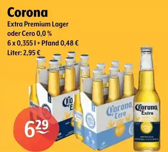Getränke Hoffmann Corona Extra Premium Lager oder Cero 0,0% Angebot
